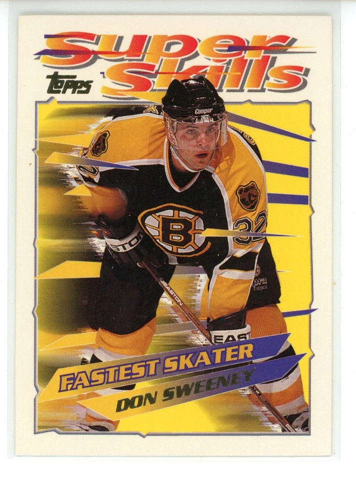 1995-96 Topps Super Skills Hockey #26 Don Sweeney (Bruins) - Image 1 of 1