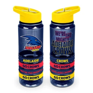 Adelaide Crows Official AFL Tritan Sports Drink Bottle & 4 Wristbands 650ml - Picture 1 of 1