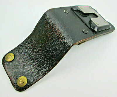Leather 3  Loop Pin Drop Belt Holster For Swivel Mounting Stud Pull The Dot Snap • 29.73£