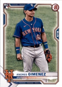 2021 Bowman ANDRES GIMENEZ RC New York Mets #8