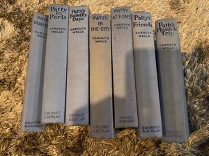 PATTY'S PLEASURE TRIP,AT HOME,FRIENDS, CITY , PARIS - 7 BOOKS  BY CAROLYN WELLS - Picture 1 of 9