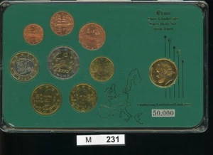 M231, Griechenland Kursmünzensatz 2002, 2€ Sondermünze, komplett, PP proof - Bild 1 von 1