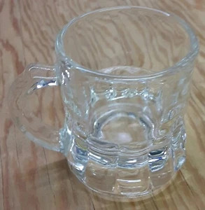 Vintage Federal Glass Mini Beer Mug Shot Glass 1 oz Toothpick Holder 2 inch - Picture 1 of 13