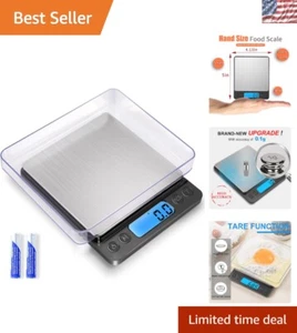 Digital Food Scale with Tare Function: High Precision 3000g Mini Pocket Scale - Picture 1 of 9