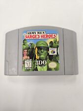 Army Men Sarge's Heroes Nintendo 64 N64 1999 Authentic Tested Works 