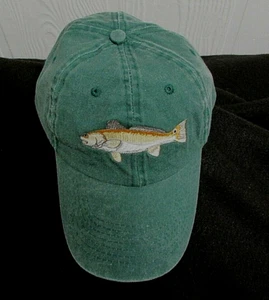REDFISH Gorra Deportiva Sombrero de Pesca Bordado Peces Ajustable VERDE AG27 - Imagen 1 de 5