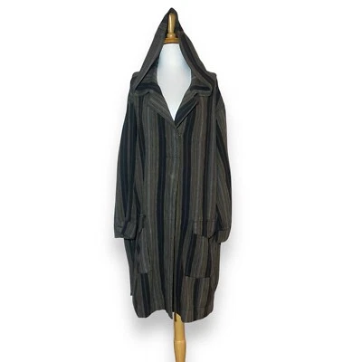 Chaqueta con Capucha Urban Outfitters BDG De Gran Tamaño Talla S Multicolor Rayas Lagenlook Foto 1 de 4