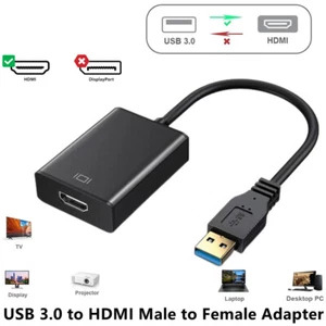 USB 3.0 zu HDMI Video Adapter HD 1080P 60fps Video Konverter Audio - Bild 1 von 12