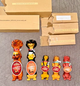 III Dachshunds Brewing Ankle Biter Ale Tap Handle Set of 5 New in Boxes - Picture 1 of 4