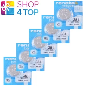 5 RENATA 381 SR1120SW BATTERIES SILVER 1.55V WATCH BATTERY EXP 2025 NEW - Picture 1 of 1