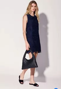 Walter Baker Margaux Black Woven Vegan Leather Handbag - Picture 1 of 6