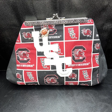 University Of South Carolina Gamecocks Women's, clutch Purse with string Strap Cover