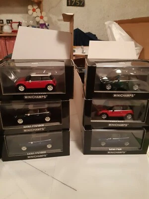 Official color box MINI Cooper Minichamp. 10 mini cooper + 8 0ne - Immagine 1 di 4