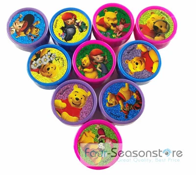 Estampillas estampillas de Winnie The Pooh de Disney de 20 quilates auto-juguete de tinta favores de fiesta  Foto 1 de 4