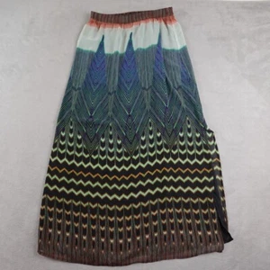 Maeve Anthropologie Skirt Womens S Black Elastic Waist Lightweight Printed Boho - Picture 1 of 21