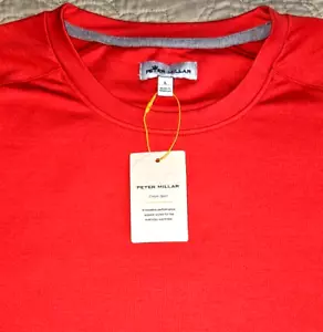 NEW PETER MILLAR, MEN'S LARGE, CRADLE PERFORMANCE⛳CREW🔴SWEATER, MSRP $165.00! - Picture 1 of 23