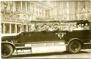 ALEMANIA (G302) tarjeta fotográfica AUTOBÚS RECORRIDO POR KOLN no viajado - Imagen 1 de 2