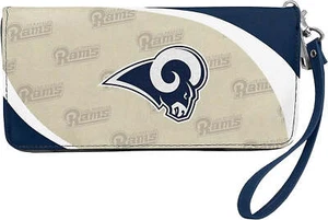 Los Angeles Rams Curve Zip Organize Ladies Wallet - Picture 1 of 2