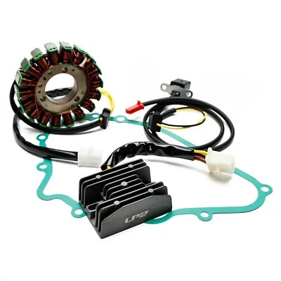 Stator+Voltage Rectifier+ Gasket For Kawasaki Ninja 500/R GPZ 400 500 S 88-09 CA - Image 1 of 4