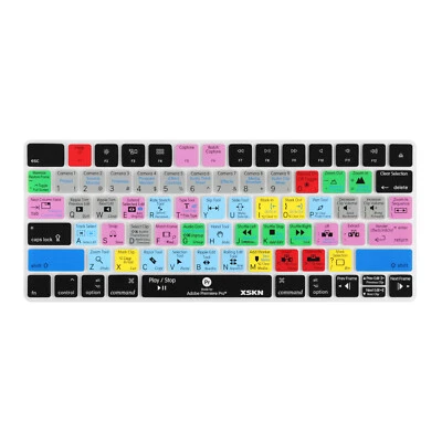 XSKN Premiere Pro Shortcuts Keyboard Cover for Apple Magic Keyboard A1644 US/EU - Image 1 of 4