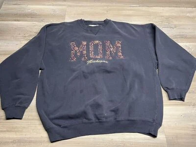 Sudadera De Colección XL Michigan Mamá Universidad de Michigan Cuello Redondo Paisley Edredón Foto 1 de 4
