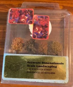 Vintage Accurate Dimensional Scale Landscaping #PS1015 4 Fall Deciduous NIP - Picture 1 of 2