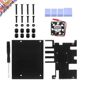 Aluminum Case With Cooling Fan Enclouse Heatsinks Kit For Orange Pi 5 Plus - Picture 1 of 12