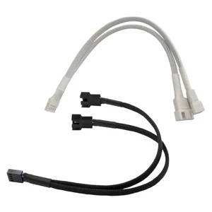 Expand Fan Connection 1 To 2 Splitter Cable Stable Power Supply - Afbeelding 1 van 10