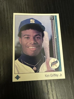 Ken Griffey Jr. 1989 Upper Deck Star Rookie #1 RC Sun Faded - Image 1 of 2