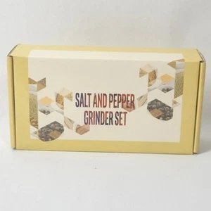 Premium Acrylic Salt and Pepper Grinder Set, Manual Salt and Pepper Mills NIB - Imagen 1 de 10