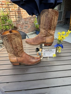 Botas Vaqueras Lucchese Lt Marrón 12 Mejores En eBay. ✅r👢1st GDO suelas y tacones Foto 1 de 4