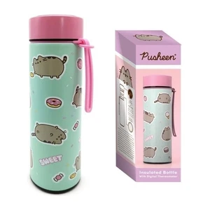 Botella aislante Pusheen Cat 450 ml | Frasco termómetro digital frío y caliente - Imagen 1 de 1