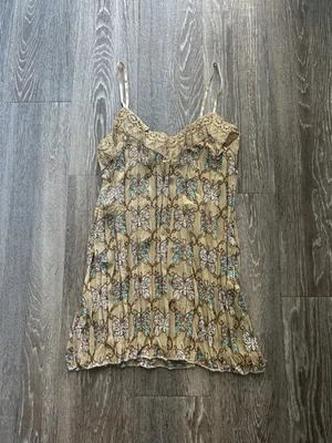 Wet Seal Butterfly Sparkle Lace V Neck  Tank Top Women’s M Y2K Fairy Whimsy - Image 1 of 4