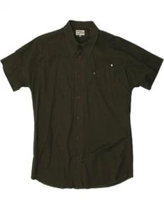 ENERGIE Mens Short Sleeve Shirt Medium Green BI06 - Picture 1 of 3