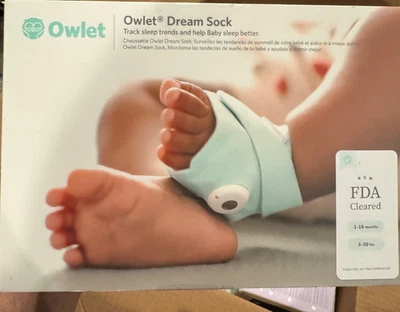 Owlet Dream Sock - FDA-Cleared Smart Baby Monitor with Live Health Readings - Image 1 of 3