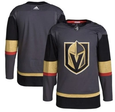 Adidas Men’s Authentic Vegas Golden Knights Hockey Jersey Gray Alternate  60/3XL - Image 1 of 4