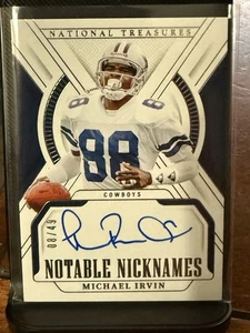 2024 Panini National Treasures Michael Irvin Notable Nicknames Bronze Auto /49 - Picture 1 of 4