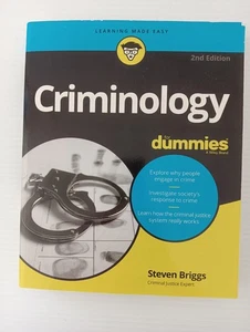 Criminology For Dummies Steven Briggs 2021 (English) 2 Edition Paperback Book - Picture 1 of 11