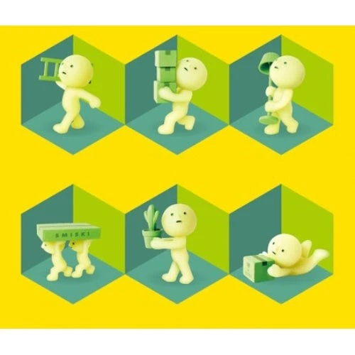 3-дюймовая мини-фигурка Smiski Glow In The Dark Moving Series Dreams - Изображение 1 из 1