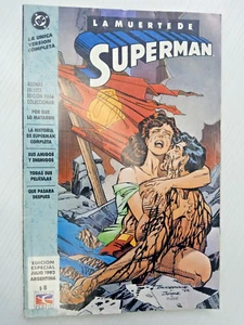 DEATH OF SUPERMAN TPB VARIANT LA MUERTE DE SUPERMA ARGENTINA VG 1993 PERFIL - Imagen 1 de 7