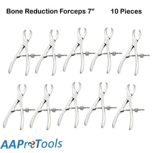 AAPRO 10 PC Bone Reduction Forceps 6" Surgical Orthopedic INSTRUMENTS - Picture 1 of 10