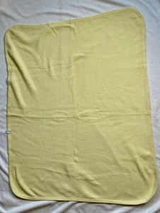 Vintage Carters gelb 100 % Baumwolle Waffelmuster Thermo Babydecke Made in USA - Bild 1 von 4