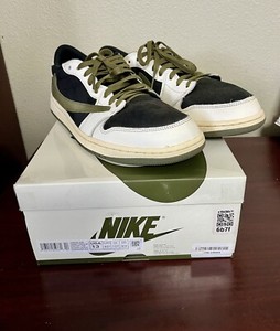 Nike Air Jordan 1 Retro Low OG SP Travis Scott Olive Size 13 W