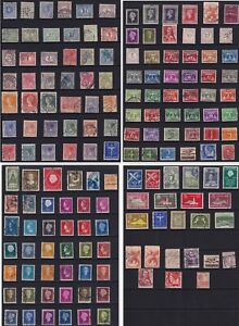 NIEDERLANDE Eine unsortierte Sammlung von 150+ gebrauchten Briefmarken. Frühe bis mittlere Periode.