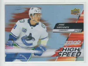 20/21 UD MVP Vancouver Canucks Jake Virtanen High Speed card #HS-15 - Picture 1 of 2