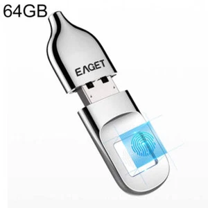 Interface USB 2.0 Métal Flash U Disque avec Identification Empreinte Digitale, FU5 64G - Photo 1/14
