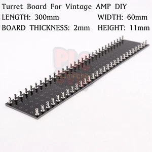 300x60x2mm 30x2 Foro Striscia Terminale Torretta Scheda 4 Vintage Tube Chitarra Audio AMP - Foto 1 di 5