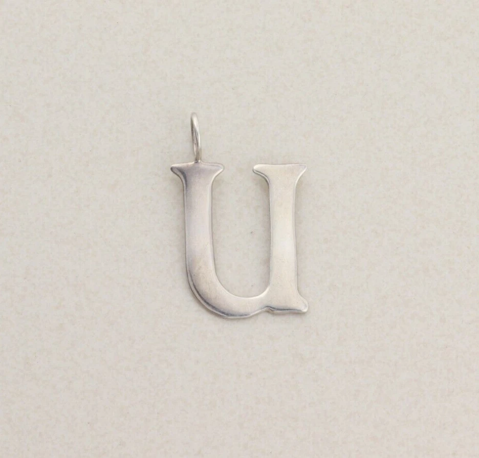 Colgante Solo Plata Esterlina Letra U Colgante Inicial U Silpada Foto 1 de 4