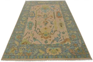Anatolia Rug 9’2” x 12’1” Pink Wool Modern Hand-Knotted Oriental Carpet - Picture 1 of 15