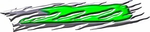 Duo chrome motorcycle go kart race car trailer vinyl graphic decal B910 - Picture 1 of 8